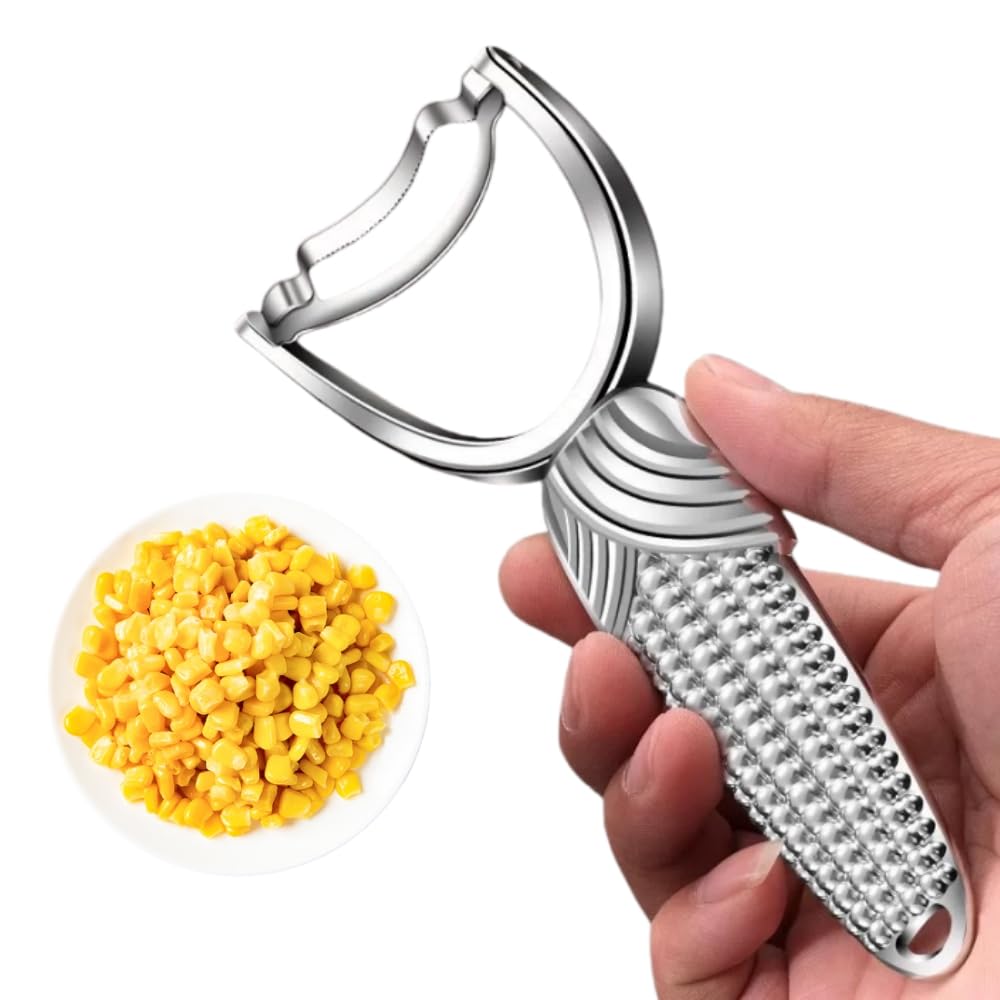 Huakai Corn Prep Peeler,Corn on the Cob Stripper Tool/Wider non-slip Handle/10-year Rustproof/Durable and efficient.