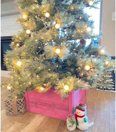 BARNWOODUSA Christmas Tree Collar or Box Made of Reclaimed Wood Rustic Skir