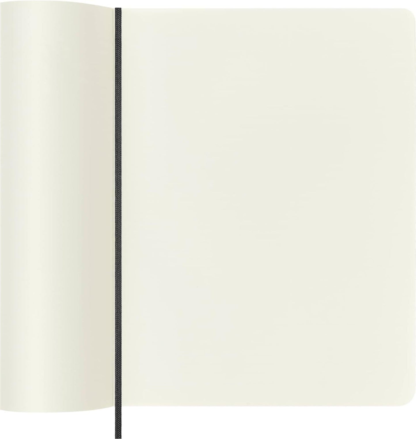 Moleskine Classic Notebook, Soft Cover, XL (7.5" x 9.5") Plain/Blank, Black, 192 Pages