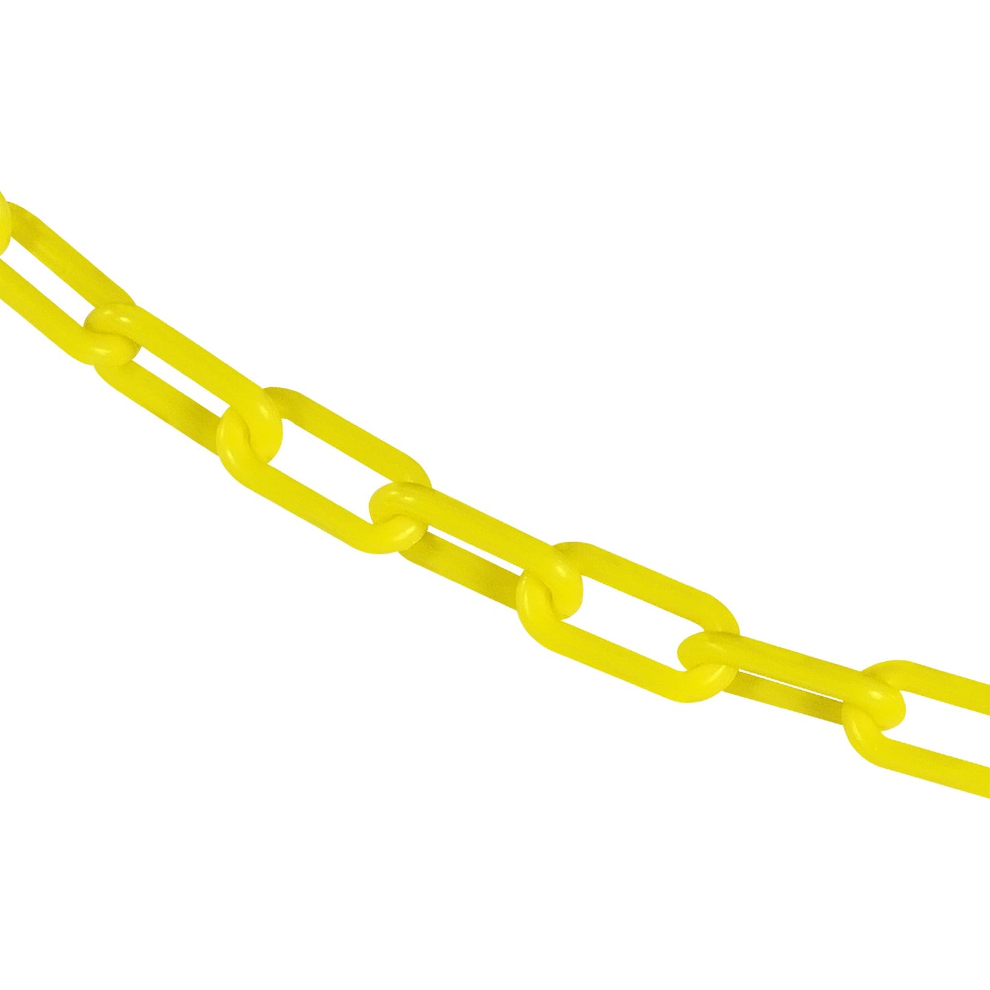 Mr. Chain Plastic Barrier Chain, Yellow, 1.5-Inch Link Diameter, 500-Foot Length (30002-500)