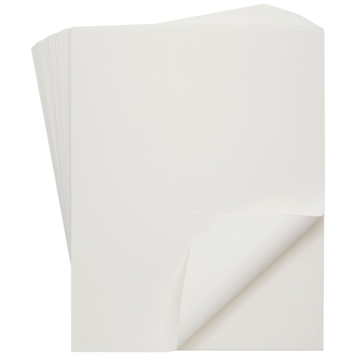 Bright Creations Printable Cold Pressed Watercolor Paper Bulk Pad - 100 Sheets, 8.5 x 11 in, 230 GSM, White - Painting Paper for Acrylics & Sketching