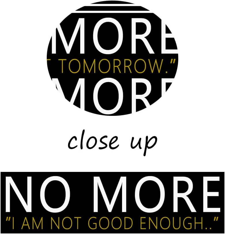 WYJZDZQ8 No More Inspirational Wall Art Motivational Poster for Office Inspiring Positive Canvas Prints Artwork Modern Home Decor Painting Pictures Stretched and Framed Ready to Hang [30''Wx 40''H]