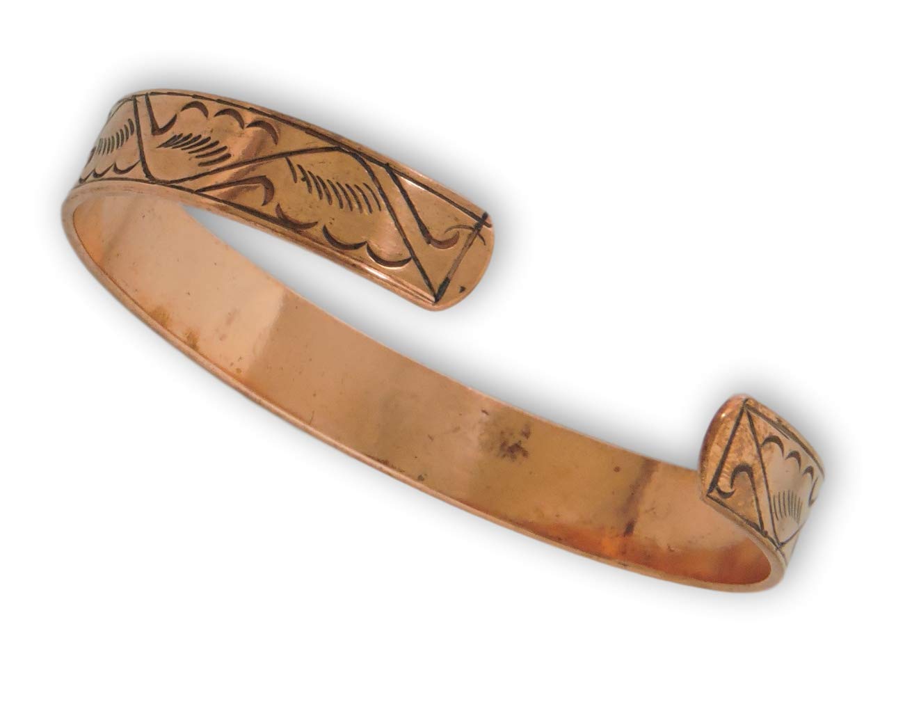 Hands Of Tibet Tibetan Hand Crafted Copper Bracelet From Nepal (Style 5)