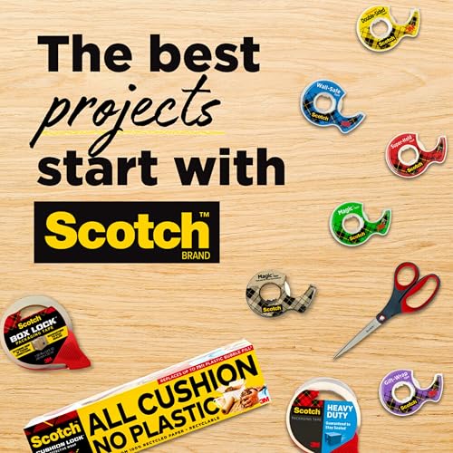 Scotch Magic Tape with Scotch Desktop Dispenser, 6 Rolls of 3/4" x 1000" Each Plus 1 Desktop Tape Dispenser, Great for Repair, Wrapping and Office Applications - size: 6 Rolls (Pack of 1)