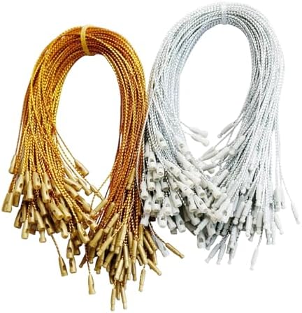 Christmas Ornament Hangers String 200Pcs Ribbon Hook Rope Pre Cut with Clip Locking for Hanging Decors Christmas Hangers