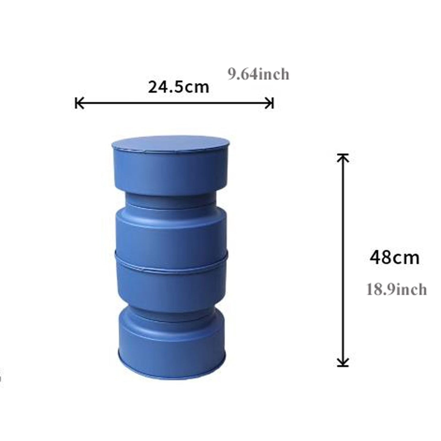 HEXEH Side Table Small Side Table Plant Stand Indoor, Metal Plant Stand Table for Flower Pots, Coffee Table Plant Holder, Modern Home Decor Small Round Side End Table Snack Table Coffee Table