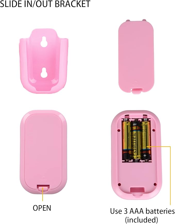 SOARING Kids' Teeth Brushing & Hand Washing Timer, Color Indicator for Training - Stick on Bathroom (Pink)