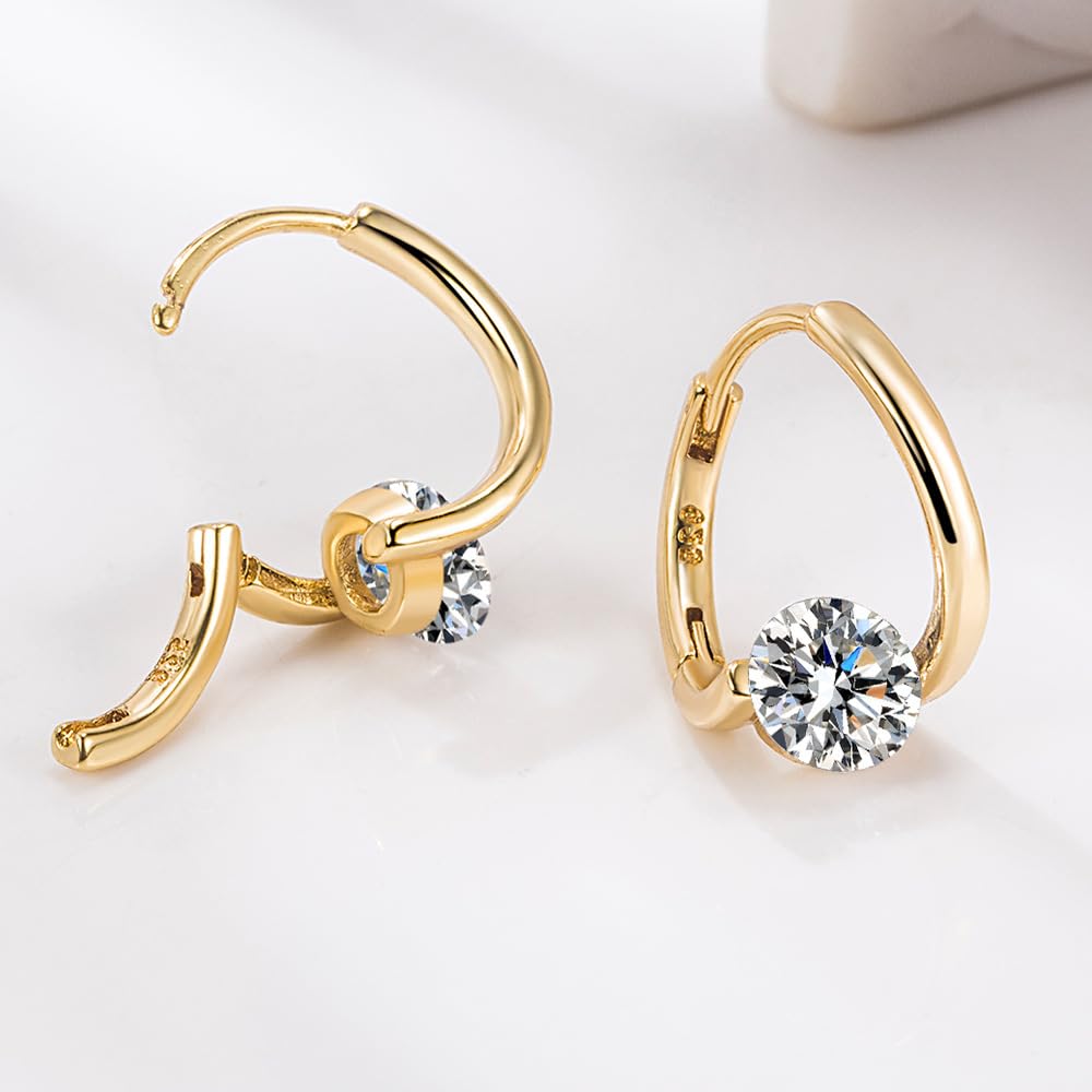 Halolux Lymphvity Germanium Earrings,Atheniz Lymphatic Earring,Lymphatic Drainage Germanium Earrings Jewelry for Women(Gold)