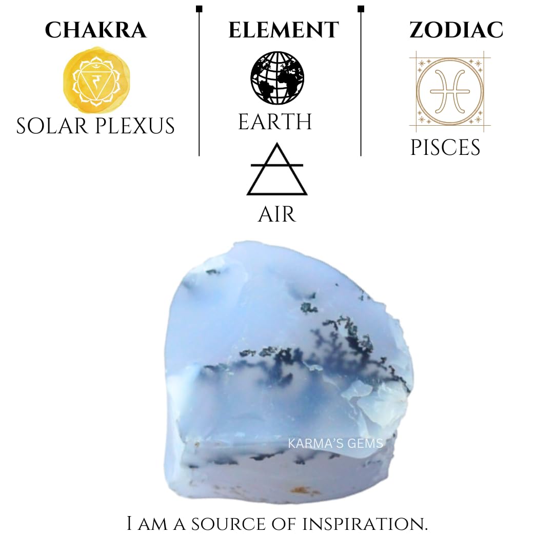 Crystals, Rocks, Jade, Crystals and Healing Stones, Witchcraft Supplies, Healing Crystals, Stones, Healing Stones, Rock Collection, Agate, Raw Stones (Dendritic Opal, 2 Pcs)
