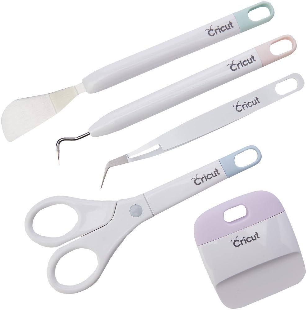 Cricut Basic Set, Cricut Colors/With Vinyl Weeder, Scraper, Vinyl Tweezer, Multicolor (2006695)