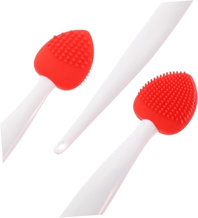 6pcs Silicone Nose Scrubber and Lip Scrub Brush Kit Double-Sided Exfoliating Facial Cleaning Tool for Makeup Lovers for Nose and Lip Care