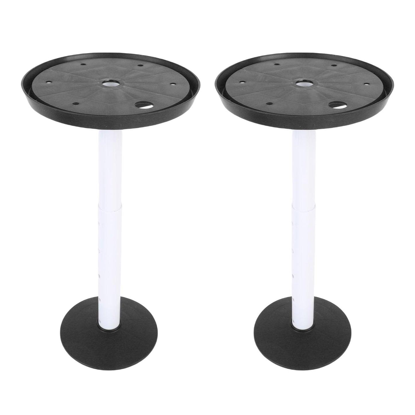 Adjustable, Versatile Use of 11 to 17 Inch Height 2 Sets of Drainage Holes Planter Filling Inserts for Large Container (Black)