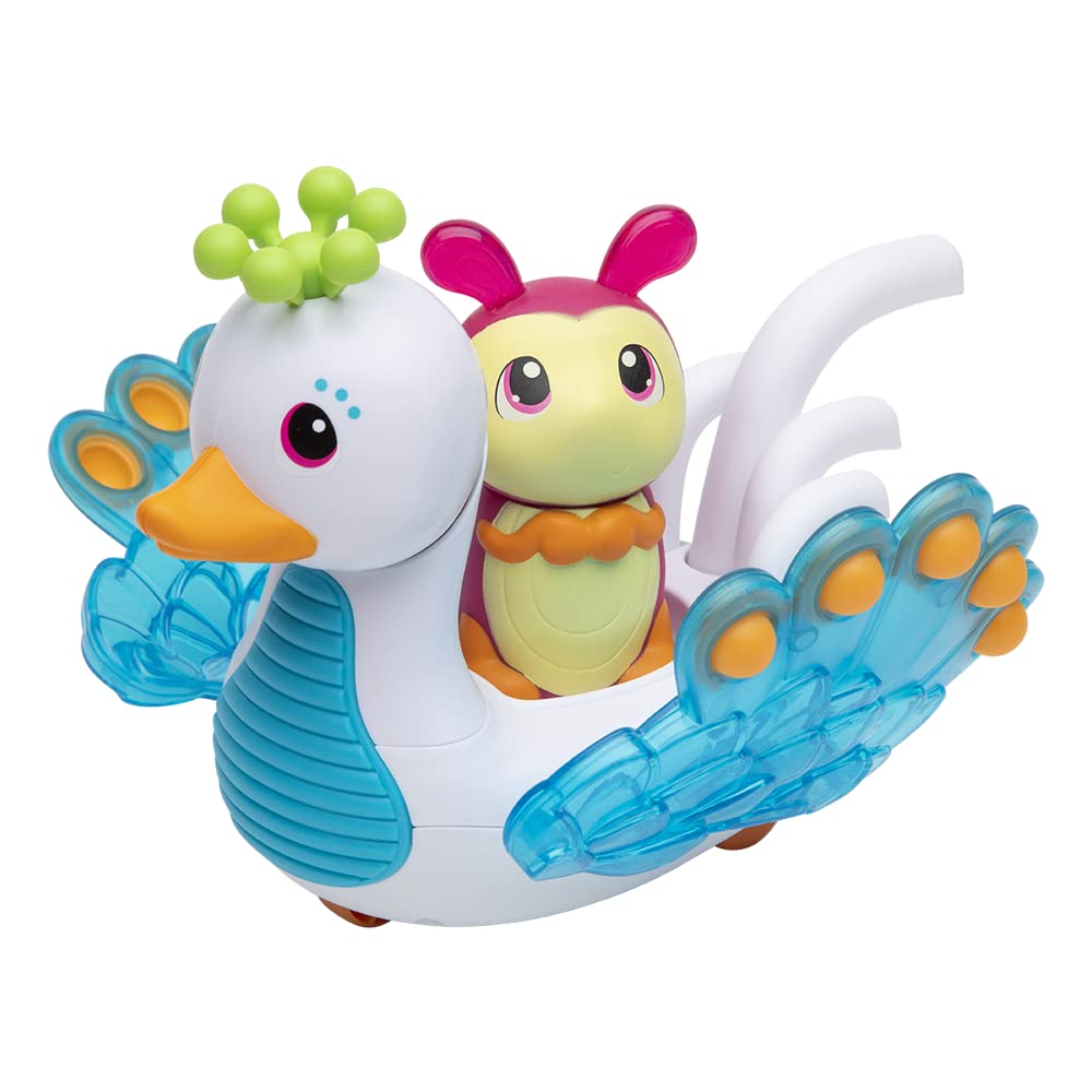 Playskool Glo Friends - Hugbug & Harmony Pop, Push & Roll! - Swan Vehicle - Glowing Bug - SEL Toy - Ages 2+