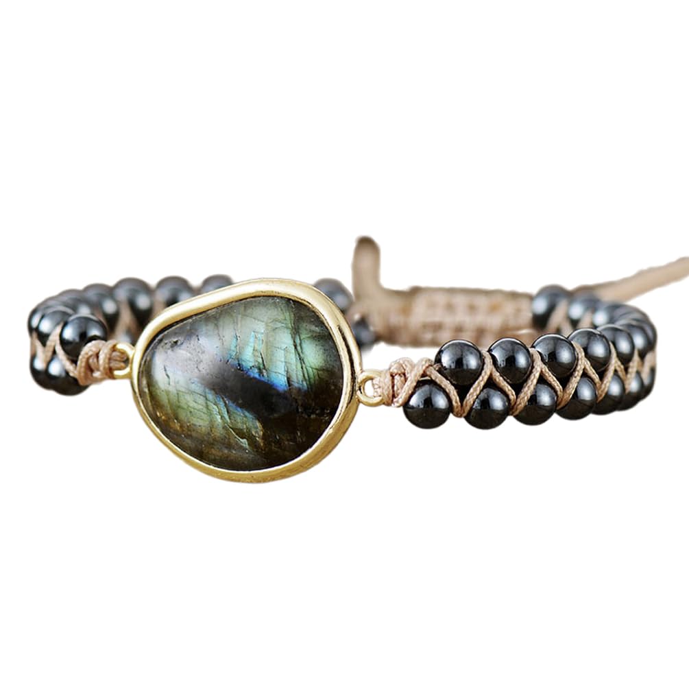 ZOSOJONA Women Handmade Boho Wrap Bracelets Natural Stone Variety Beads Strand Bracelet