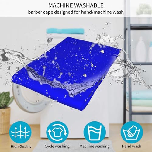 Custom Barber Cape Unisex Salon Hair Cutting Capes Add Your Image Logo Haircut Kit Personalized Stylist Tool - color: Blue