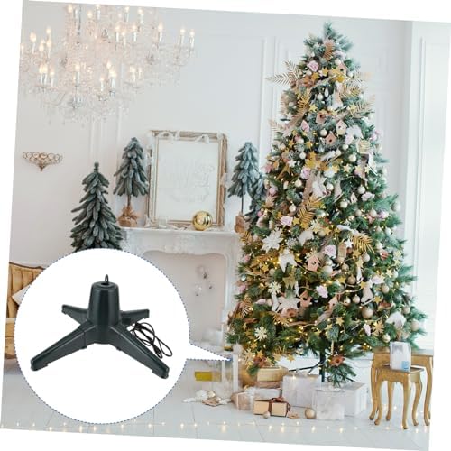 SOLUSTRE 1pc Electric Rotatable Christmas Tree Stand Us Easy to Install Tree Bracket for Smooth for Holiday Decor Base for Artificial