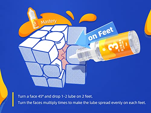 CuberShop GAN Lube Set Bundle (V2 & V3 Lube), 10mL Big Speed Cubing Lubricant Bundle, GAN Professional Lubrication for Speed Cubing - style: V2, V3