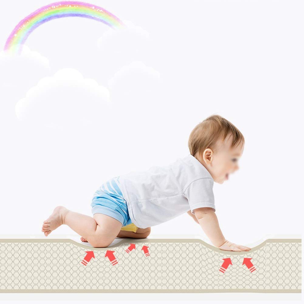 ALGFree Bedroom Bedside Baby Anti-Fall Foam Puzzle Play Mat Living Room Climbing Mat Crawling Mat Thicken Splice Interlocking Floors Tiles, Free Combination (Color : E, Size : 60x60x2.5cm-4 PCS)