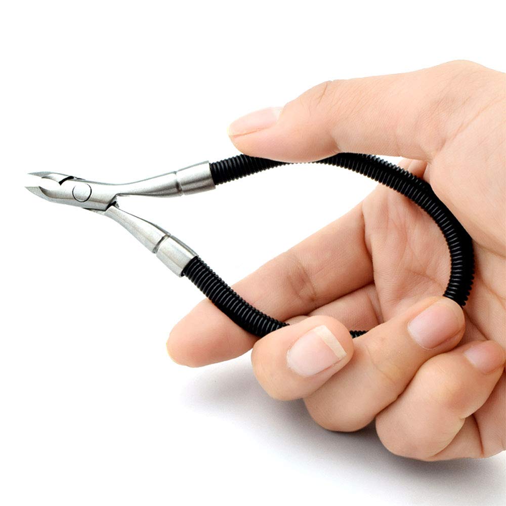 xiaoaa Grip & Snip Modern Stainless Steel Cuticle Nipper, Ambidextrous Nail Clipper with Protector, Easy to Remove Dead Skin, Pedicure Manicure Tool