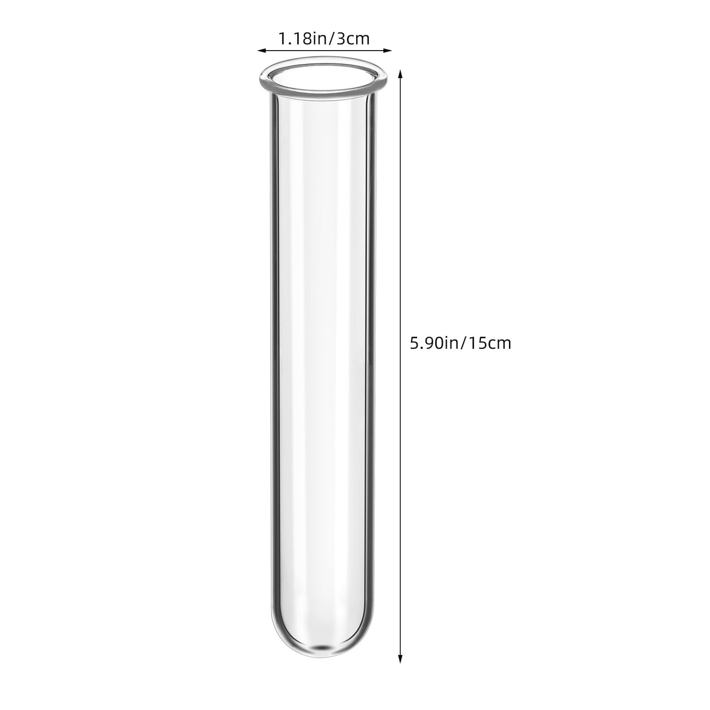 Veemoon 4pcs Plant Propagation Glass Tubes Clear Plants Test Tubes Tiny Hydroponic Planter Vase Decorative Table Terrarium Propagation Station Accessory for Home Office Garden Hydroponic Cuttings