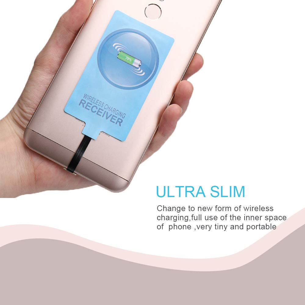 IVY QI Wireless Charging Receiver Adapter with Fast&Smart Microchip Technology for Samsung Galaxy A16 A26 A36 A56 A06 A15 A55 A35 A25 A54 A14 A34 A24 A13 A23 A33 A53 A12 A22 A32 A42 A52 Type-C