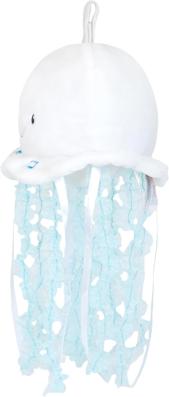 Cuddle Barn - Jellyfish Bubbles | Soft Jelly Fish Plush Toy | Hanging Loop | Gentle Color Changing Lights | Plays Ocean Melodies with Volume Control- Gift for Baby, Toddlers, Kids - 18 Inches