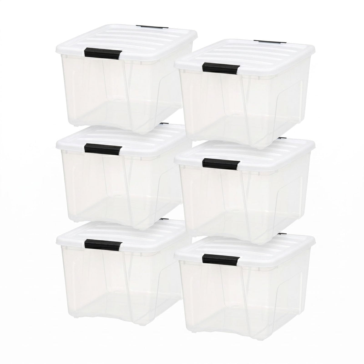 40 Qt Storage Bins with Lids (6 Count)