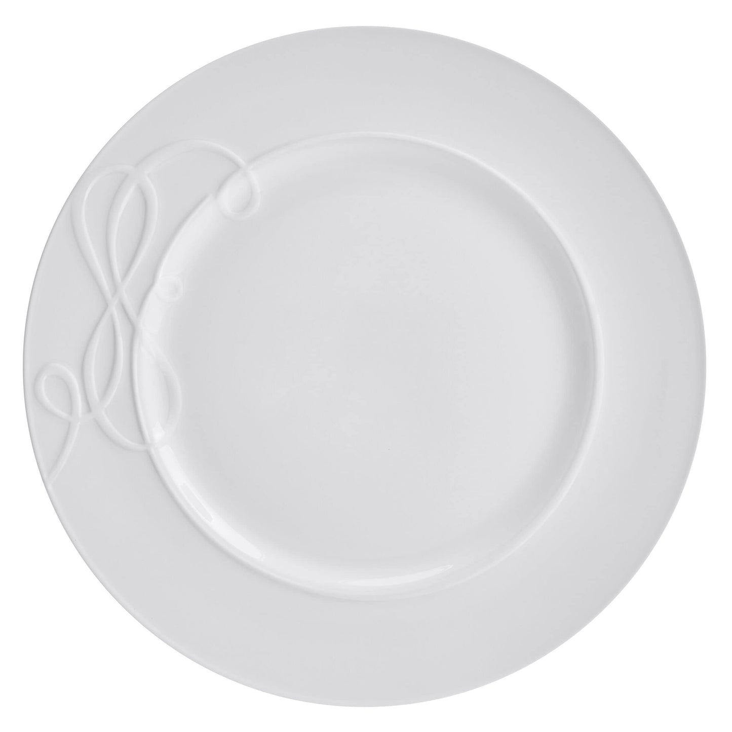 Mikasa Love Story White Chip Resistant 18 Piece Dinnerware Set, Service for 6