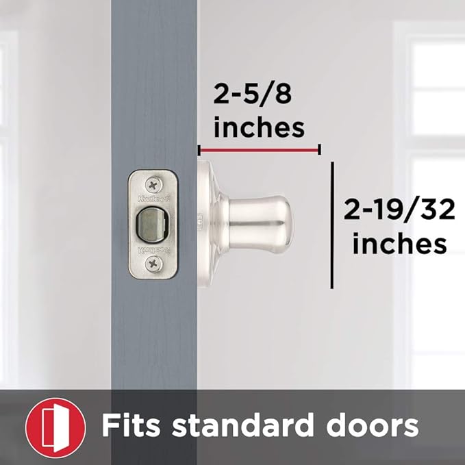 Kwikset Tustin Dummy Door Handle, Single Sided Lever for Closets, French Double Doors, and Pantry, Matte Black Non-Turning Right Handed Interior Push/Pull Lever, with Microban Protection