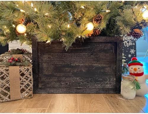BARNWOODUSA Christmas Tree Collar or Box Made of Reclaimed Wood â€“ Rustic