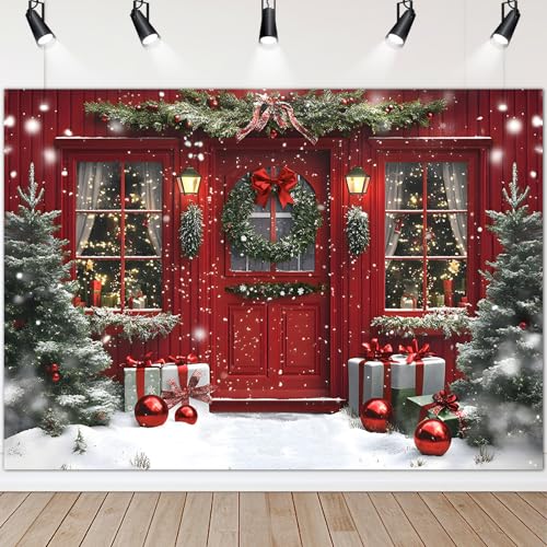 Avezano 10x7 ft Christmas Backdrop for Photography Christmas Shop Backdrop Toy Store Xmas Holiday Party Decorations Photo Booth Props for Kids - size: 10x7ft