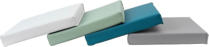 Factory Direct Partners Softscape Toddler, 12" Square, 4-Piece-Glacier Floor Cushion
