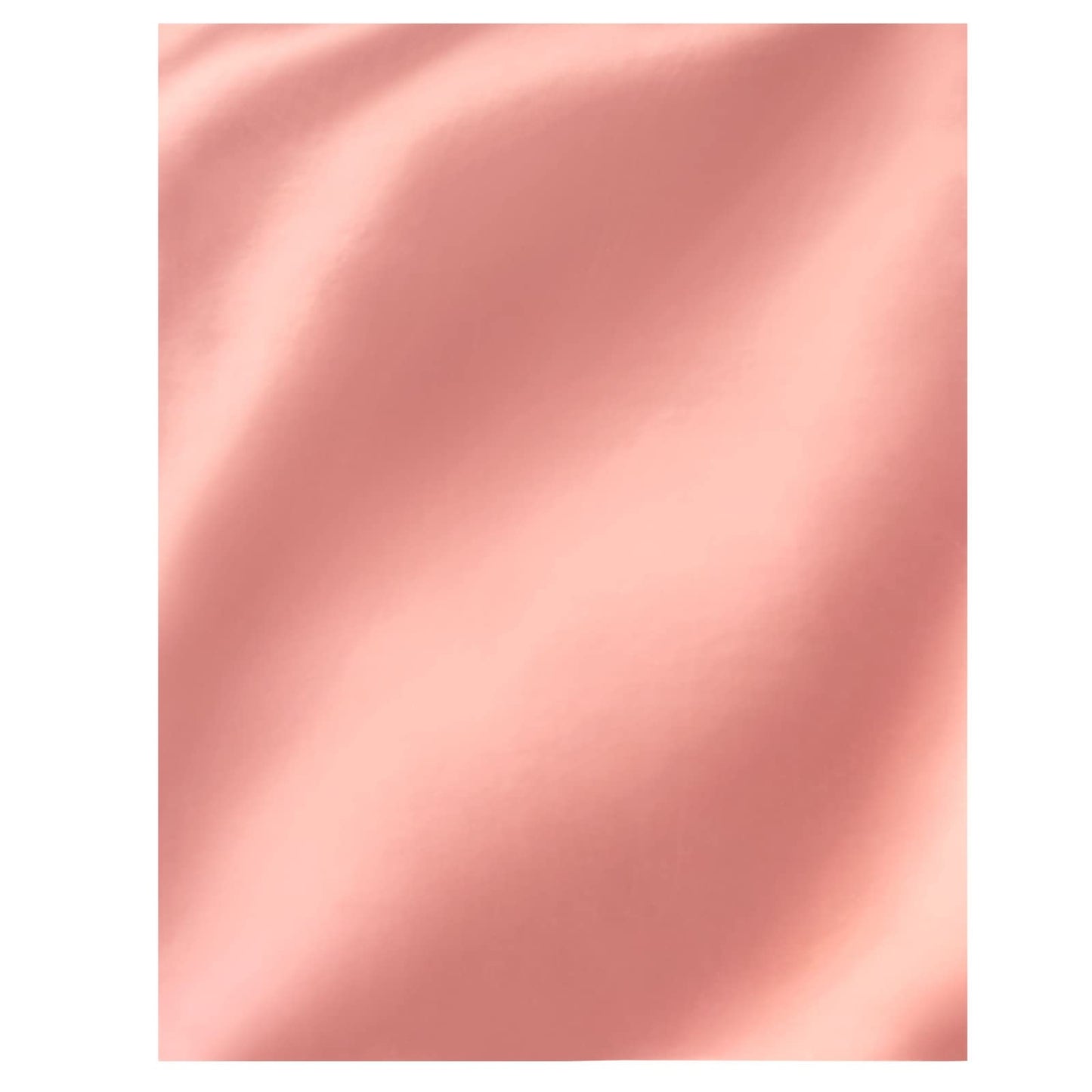 50 Pack Metallic Rose Gold Cardstock Sheets for Arts and Crafts, Single-Sided (8.5 x 11 In)
