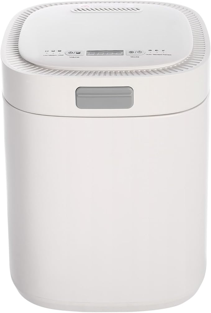 Electric Waste Kitchen Composter, 2.5L Foodcycler Eco-Friendly Electric Kitchen Compost,Three Working Modes Composting Machine for Apartment Countertop for Home (White)