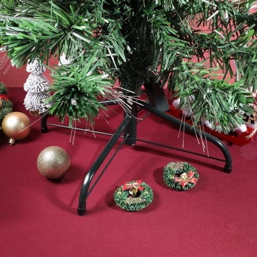 DOITOOL Christmas Tree Stand - 5 inch Height Iron Base, Universal Foldable Stand for Christmas Trees, Artificial Trees, Fake Trees (40cm/15.72inch)