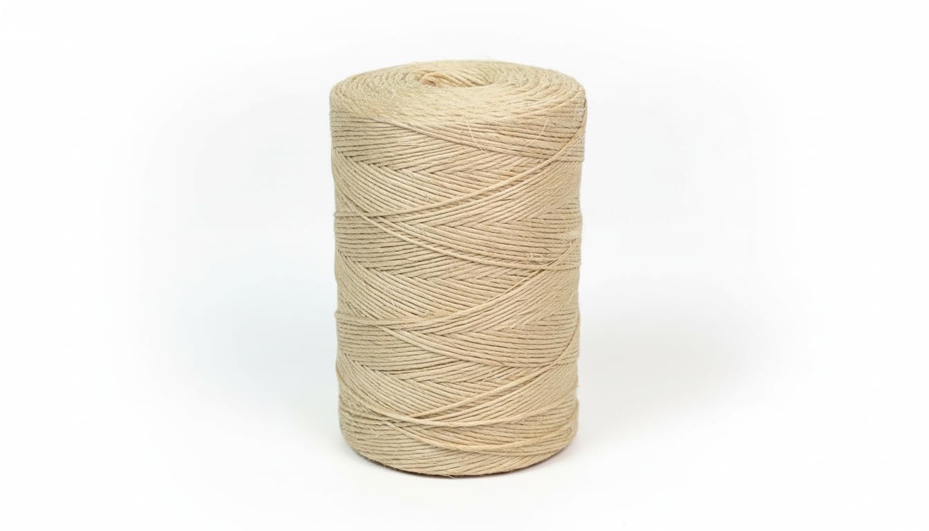 Sisalana® Premium Brazilian 1640ft (500m) Coil Sisal Twine, 100% Natural Garden Twine for Plants, Crafts, Packing, Macrame & DIY Projects, Strong & Biodegradable