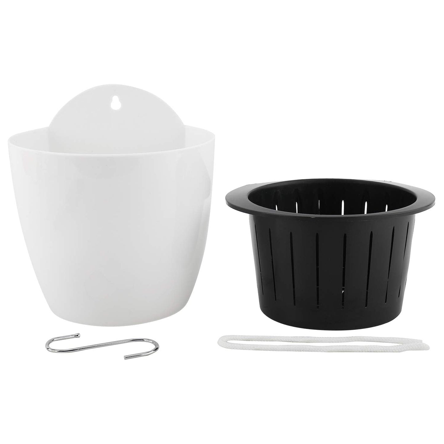 Homend 7 Pack Self Watering Hanging Planters, L Size, Suitable for Indoor or Outdoor Use, Durable and Great for Gifting