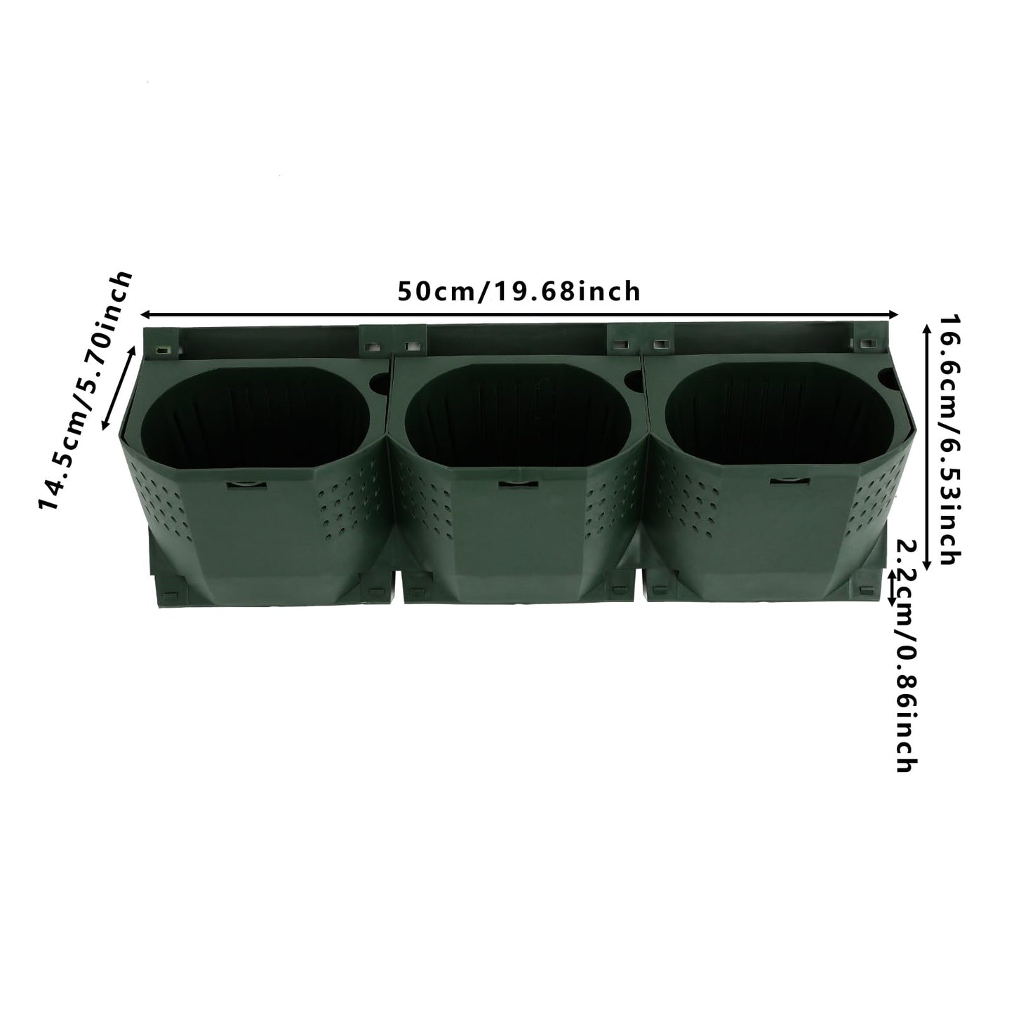 FiueStur Self Watering Wall Mounted Vertical Planter, 36 Pots Vertical Wall Planter Self-Watering System for Indoor Outdoor Garden, Modular Vertical Planter with Drainage Holes
