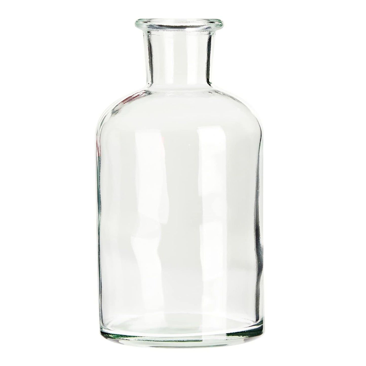 Farmlyn Creek Narrow Jar Vases - 2.8 in x 5 in, 7.5 oz, 6 Pack, Clear Glass - Apothecary-Style Jars & Glass Bottle Vases for Propagation & Mini Decorative Bottles