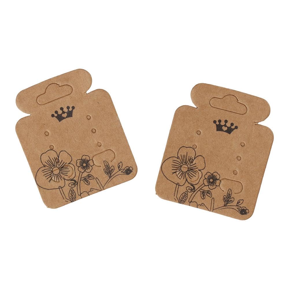 HomeSoGood 200Pcs Earring Cards Holder for Jewelry Earring Ear Studs,Jar Shape Earring Display Cards Hanging Holder Display Hang Cards