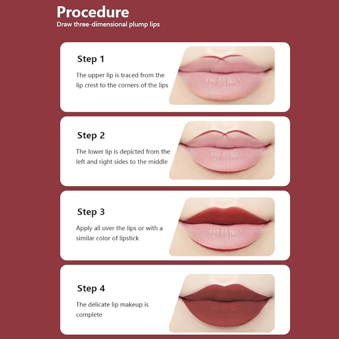 Matte Calligraphy Liquid Lip Liner Lipstick Pencil, Lunar Berry Long-Lasting Transfer-Proof Lip Stain, Lightweight Lipstick, Sheer Buildable Color, Fades to a Natural Wash of Colors