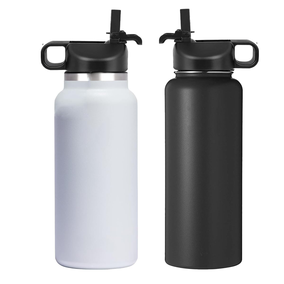 SYACOT Straw Lid for Hydroflask 12 32 40 64 oz Wide Mouth Water Bottle, Lids with Straw for Hydro Flask Sports Bottle Replacement Flex Cap Top Cap-Dust Cover Design