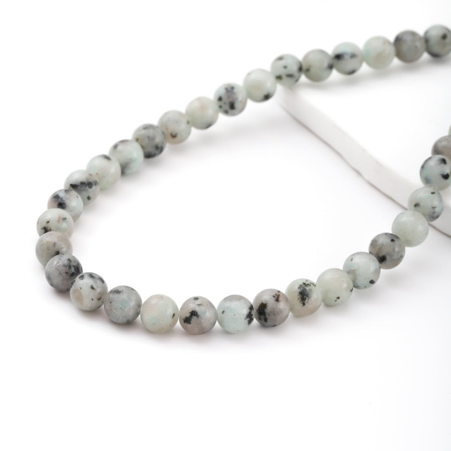 10mm 38pcs DIY Natural Kiwi Jasper Stone Beads Round Healing Crystal Gemstone Loose Beads for Jewelry Making Handmade Bracelet Necklace