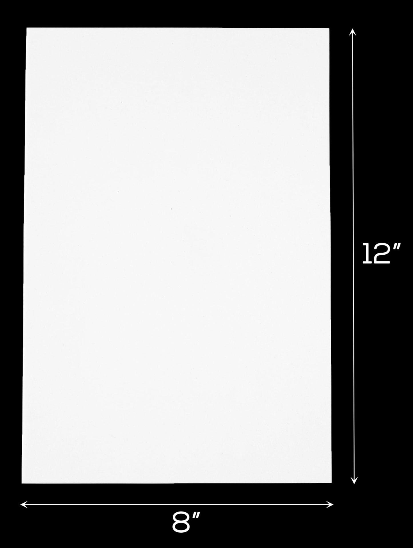 CleverDelights 8 x 12 Inch White Foam Sheets - 10 Pack - 1/4" (6mm) Extra Thick Craft Sheets