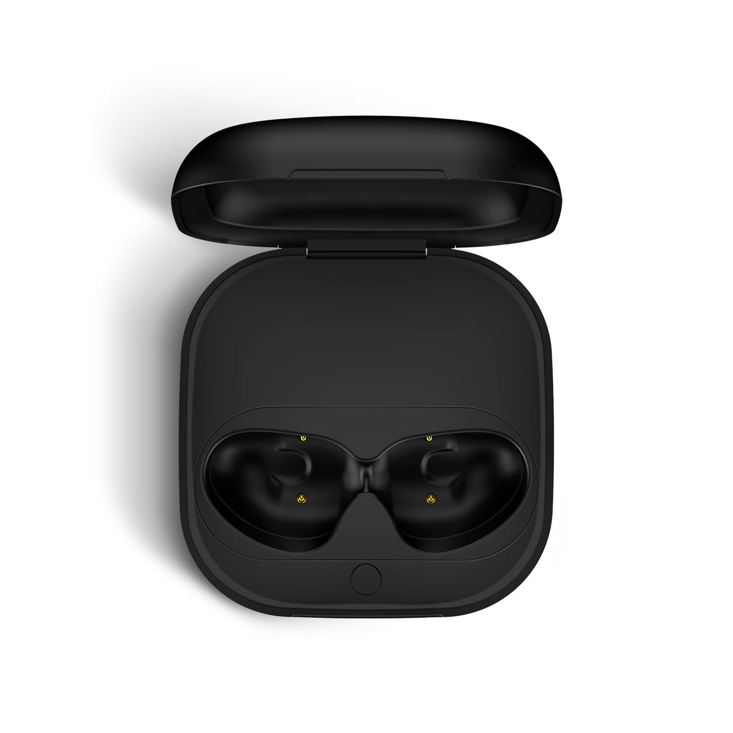 Jinstyles Wireless Charging Case Compatible for Beats Fit Pro, Portable Charger Case Replacement with Bluetooth Pairing Sync Button, 700mAh Built-in Battery (Not Included Earbuds) (Black)