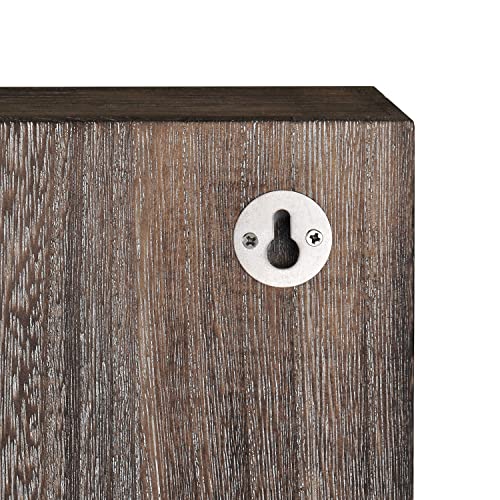 Ikee Design Wooden Wall-Mounted Display Shelves Rack for Collectibles-Figures,Shot Glasses,Spice Can,Cosmetics or Perfume-5 Adjustable Height Shelves,Space-Saving,Coffee Color - color: Coffee, 5 Shelves
