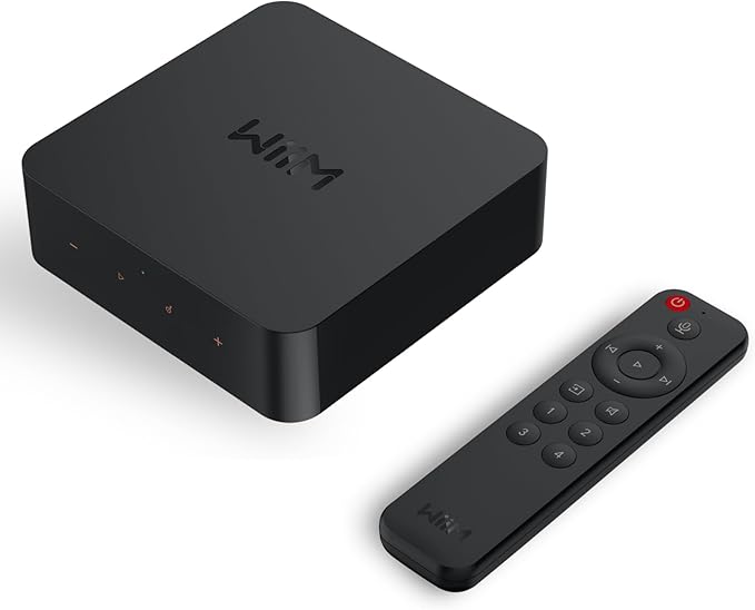 WiiM Pro Plus AirPlay 2 Receiver, Google Cast Audio, Multiroom Streamer with Premium AKM DAC, Voice Remote, Works with Alexa/Siri/Google, Stream Hi-Res Audio from Spotify, Amazon Music, Tidal and More