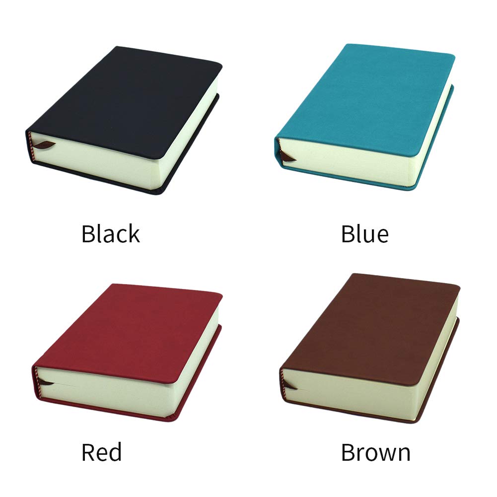 Notebook, Waterproof PU Leather Journal, Blank Pages Super Thick Hardcover Executive Notebooks, A4 A5 A6 Notebook for Home School Office Business, 660 Pages(Blue,Size:A6)