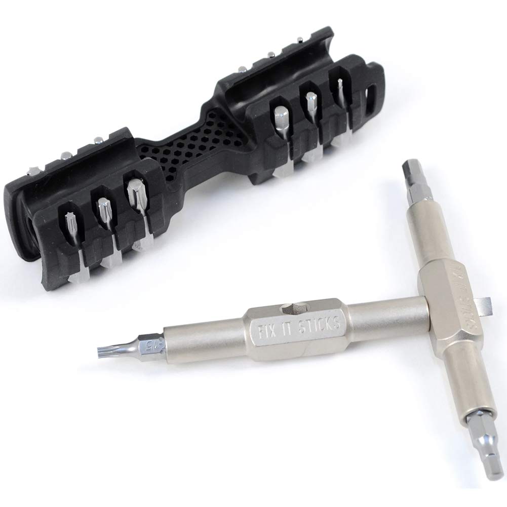 Fix It Sticks Replaceable Gun Care Multi-Tool with 16 Bits and Bracket - Hunting Edition