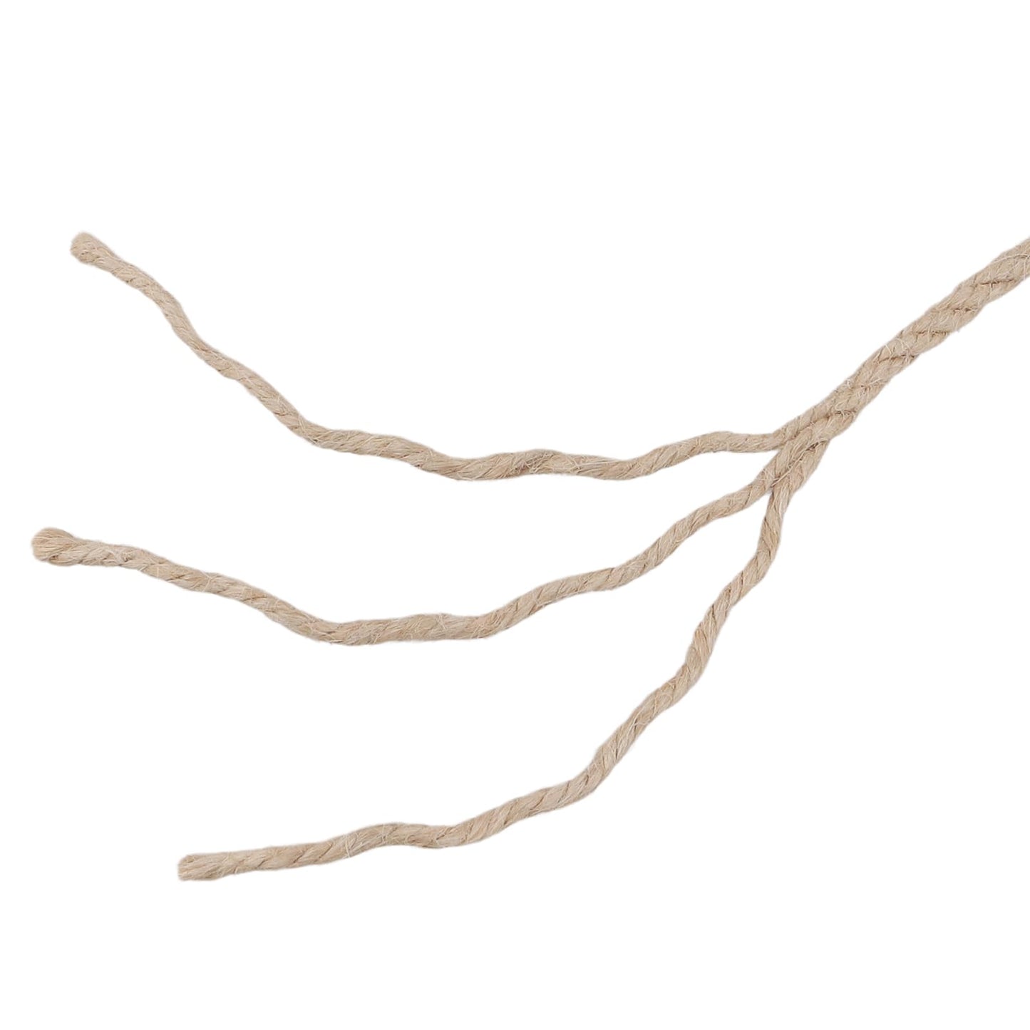 SENJEOK 2 Pack 5mm Jute Rope, 656ft Thick Twine Hemp String Roll for DIY Crafts, Gardening, Packaging, Brown ﻿ ﻿ ﻿